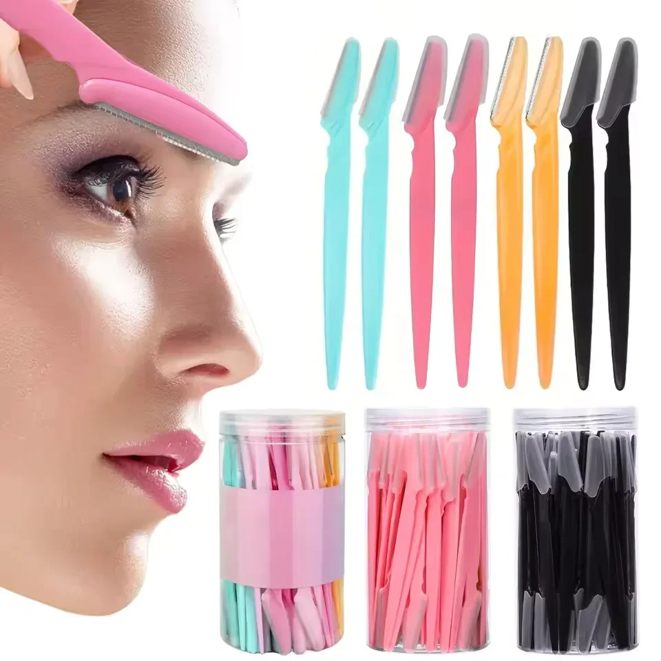 Hair Clipper - 5/40Pcs Eyebrow Trimmer Face Blade Shaver