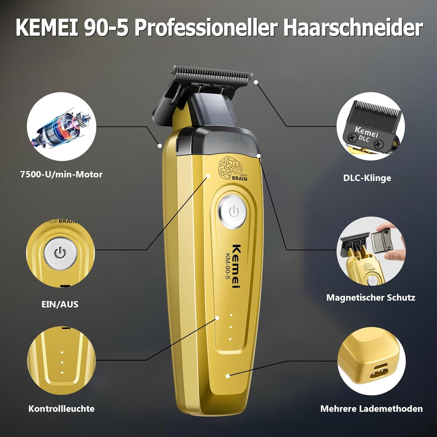 KEMEI Men's Hair Trimmer, Cord - Electric Shaver Rotary 评论和价格