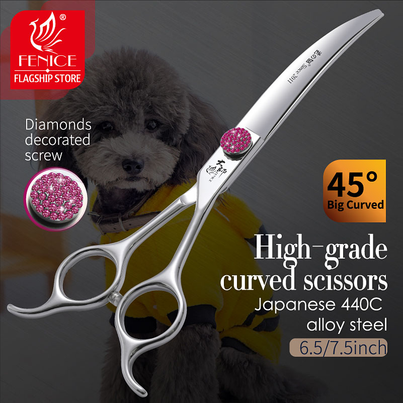 Fenice Pink Diamond Screw Pet  - Grooming Scissors 评论和价格