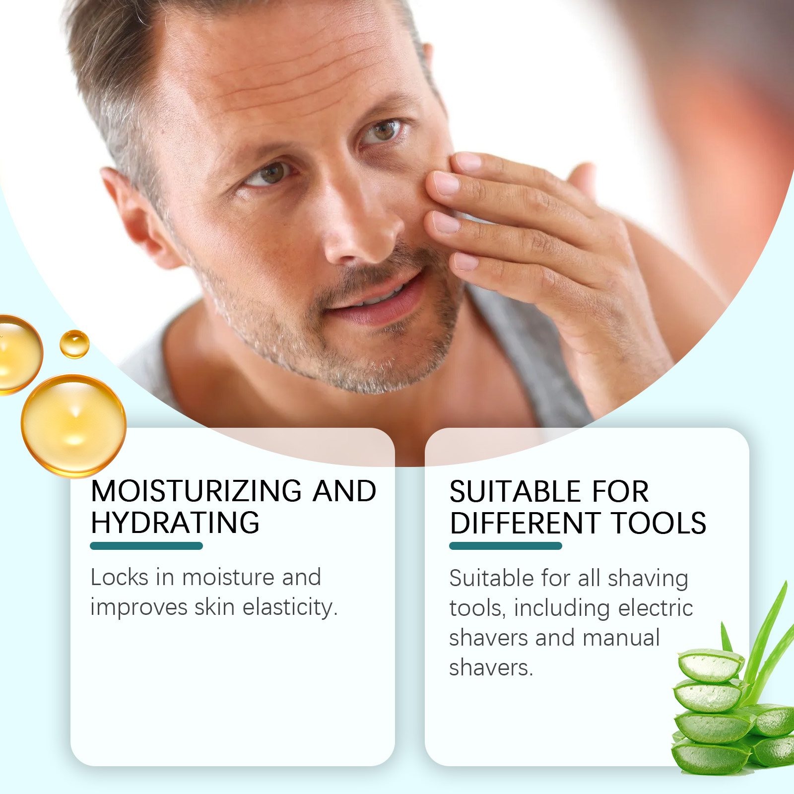 50ml Aloe Shaving Mousse for M - Shaving Cream 评论和价格