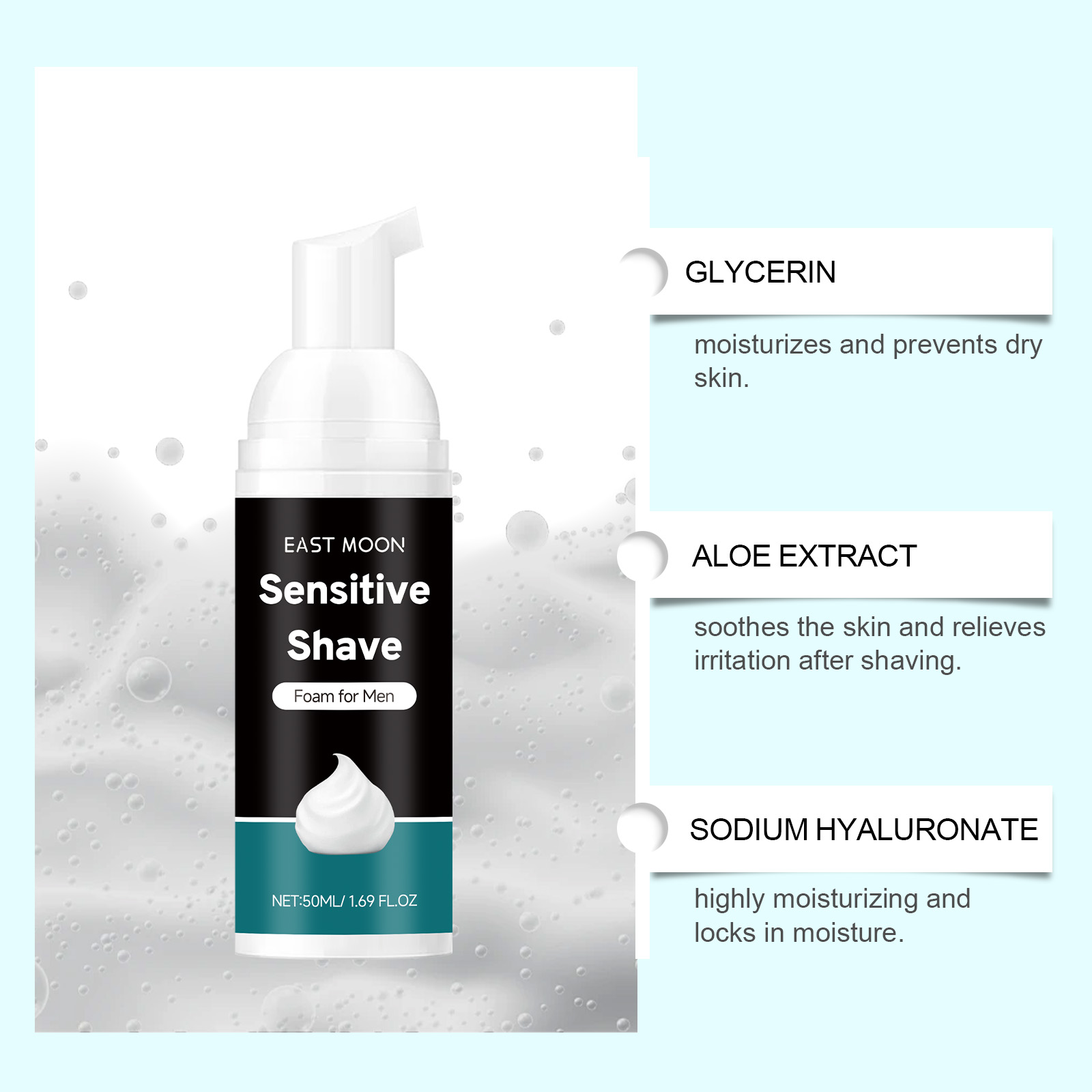 50ml Aloe Shaving Mousse for M - Shaving Cream 评论和价格