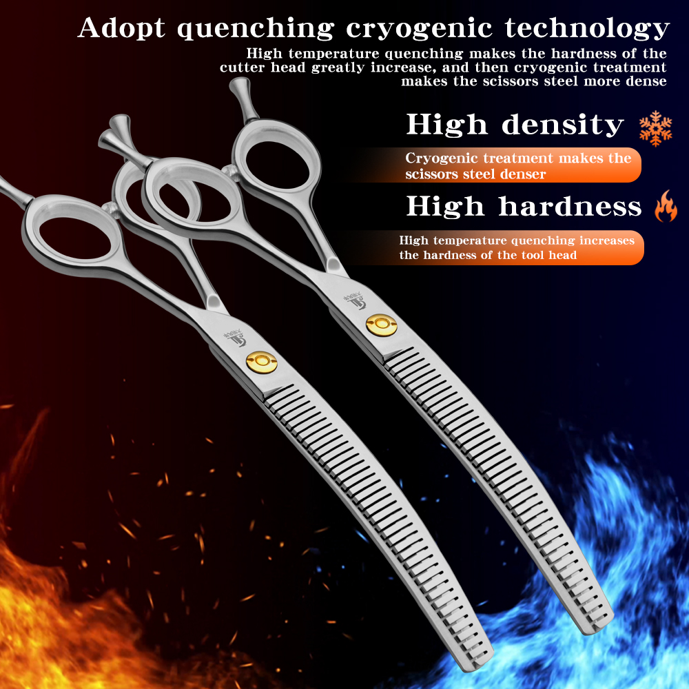 Refinement Curved Teeth Scisso - Grooming Scissors 评论和价格