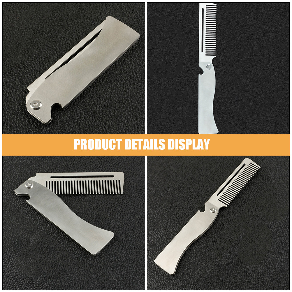 Folding Hair Comb Stainless St - Beard Oil 评论和价格