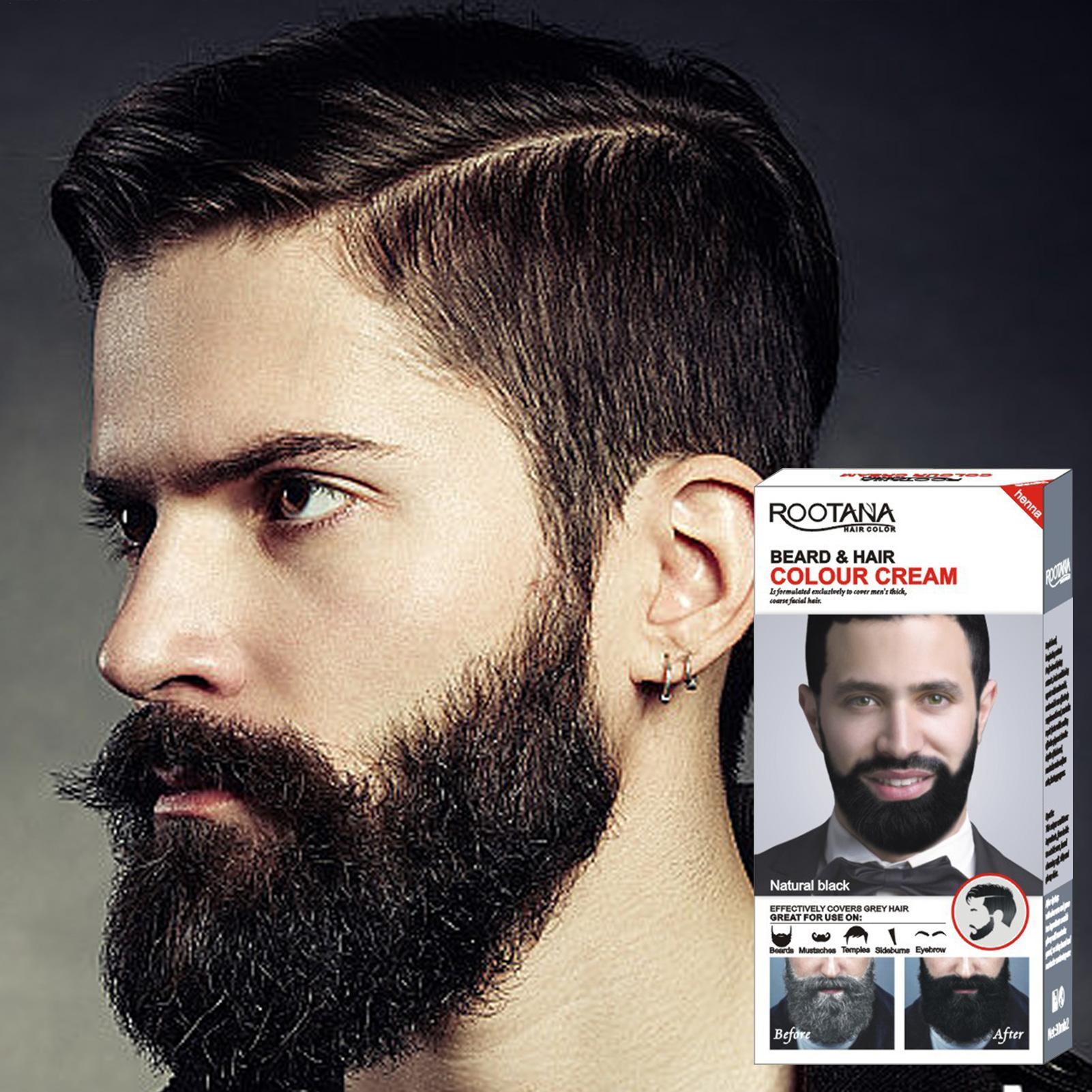 Mens Beard Dye 60ML Mustache D - Shaving Cream 评论和价格