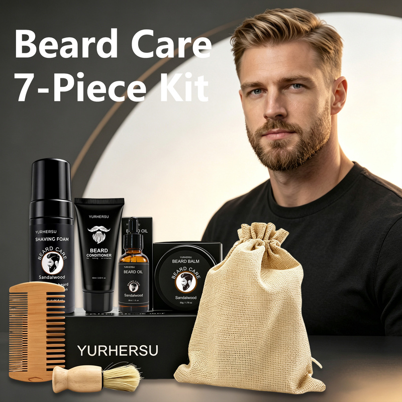 Beard Grooming Kit 7 Pcs Beard - Grooming Kit 评论和价格