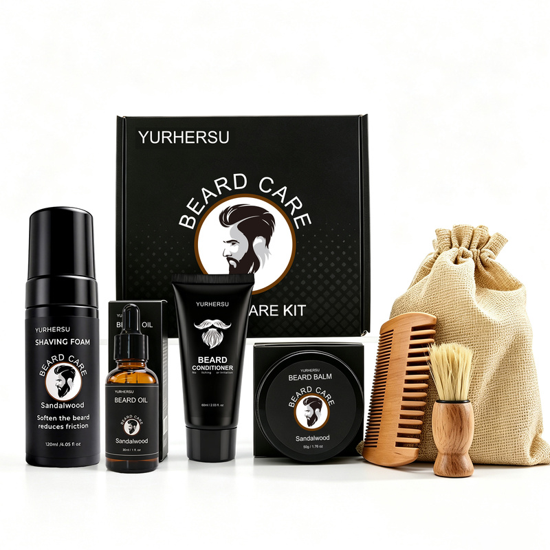 Beard Grooming Kit 7 Pcs Beard - Grooming Kit 评论和价格