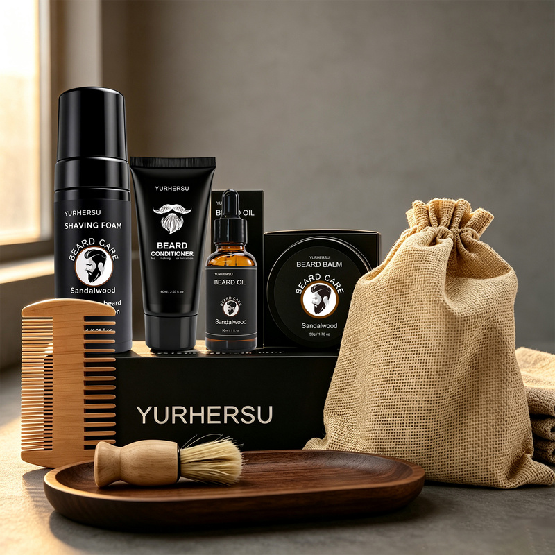 Beard Grooming Kit 7 Pcs Beard - Grooming Kit 评论和价格