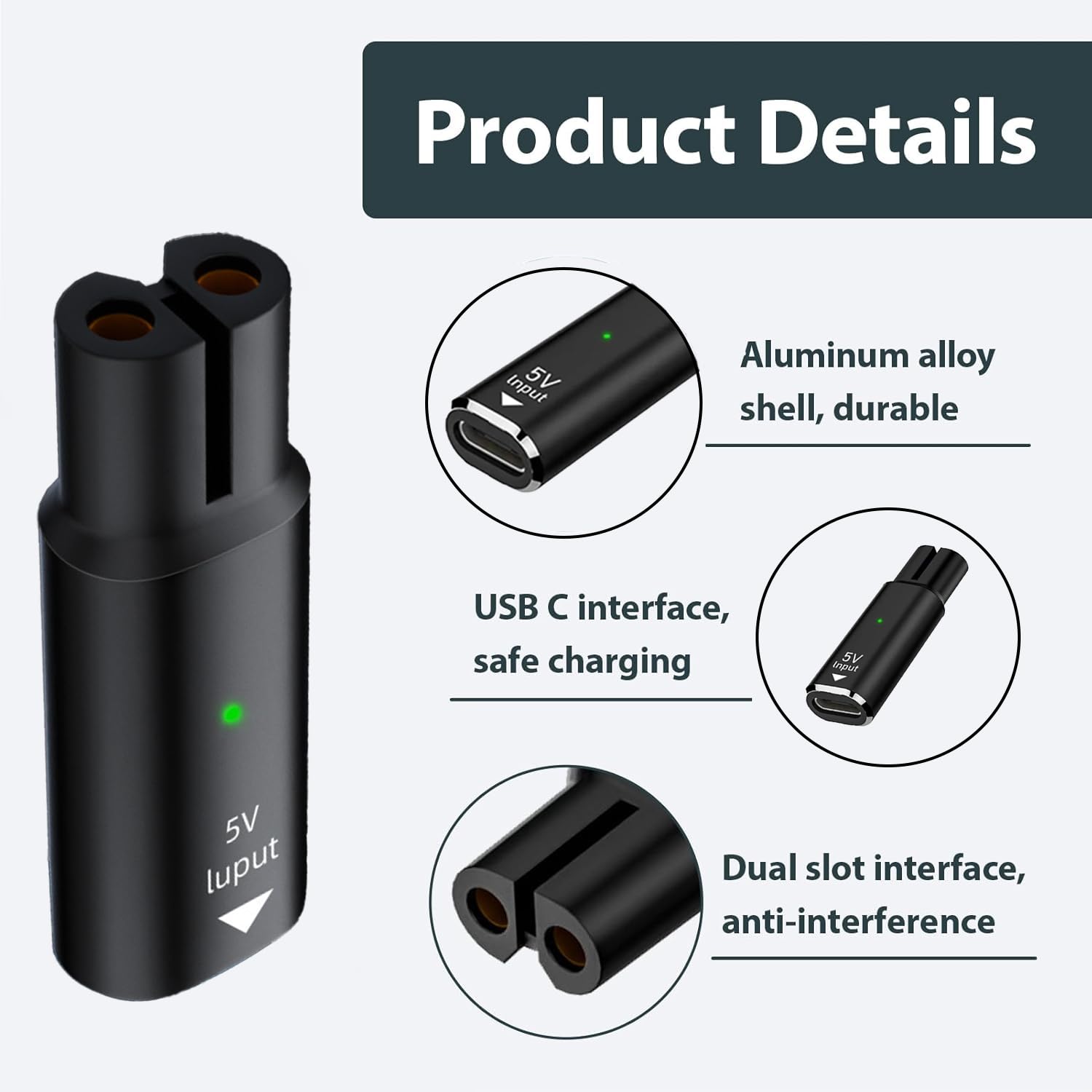 5V 15V USB Type C Charging Ada - Beard Trimmer 评论和价格