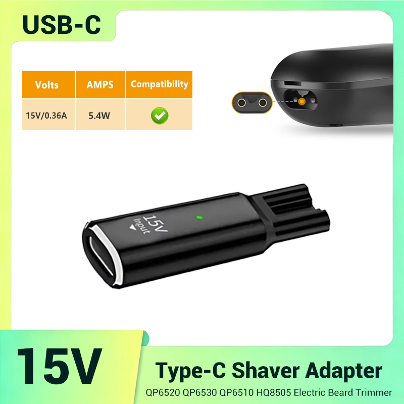 15V USB-C Safe Stable Mini Cha - Electric Razor 评论和价格